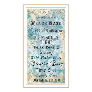 "Paris Bath" in a white grooved frame "Paris Bath" in a white grooved frame