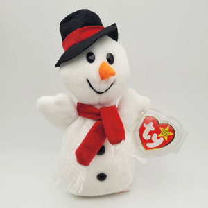 Snowball the snowman Beanie Baby is in new, mint condition, with mint condition tags. Snowball the snowman Beanie Baby is in new, mint condition, with mint condition tags.