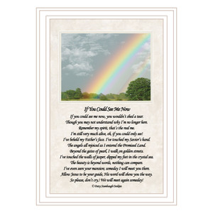 "If You Can See Me Now" (Double Rainbow) in a white grooved frame "If You Can See Me Now" (Double Rainbow) in a white grooved frame