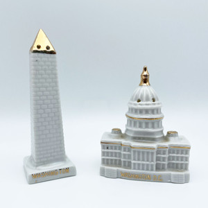 vintage Salt and Pepper shakers of US Capitol and Washington Monument vintage Salt and Pepper shakers of US Capitol and Washington Monument