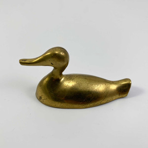 Vintage Solid Brass Duck Figurine: Image © Modern2Historic Vintage Solid Brass Duck Figurine: Image © Modern2Historic