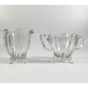 Creamer & Sugar Set w feet Image: © Modern2Historic Creamer & Sugar Set w feet Image: © Modern2Historic