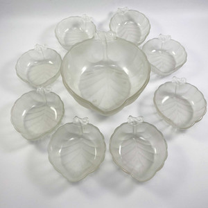 9Pc. Dessert Bowl Set-Frosted Glass-Image: © Modern2Historic
