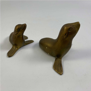 Vintage Brass Sea Lions set of 2. Image: © Modern2Historic