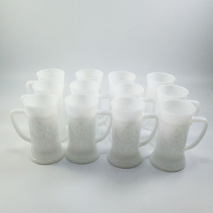 A"flawless"Collection of 12 Federal Milk Glass Steins