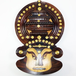 Kathakali Mask Decorative Wall Hanging is a wooden Indian wall mask Kathakali Mask Decorative Wall Hanging is a wooden Indian wall mask