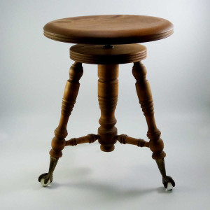 1930's 3 Leg Stool with Glass feet 1930's 3 Leg Stool with Glass feet