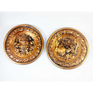 Coppersmith Guild Wall Plate-set of 2 Coppersmith Guild Wall Plate-set of 2