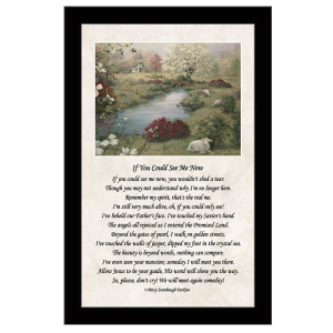 If You Could See Me Now, A framed Art Print