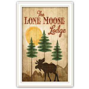 Lone Moose: A Framed Print Lone Moose: A Framed Print