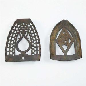 Antique hot iron trivet-set Antique hot iron trivet-set