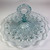 Ornate Feather Blue Pattern 50's Jeanette Glass Company