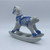 Vintage Hand Painted Blue & White Porcelain Rocking Horse Image: © Modern2Historic