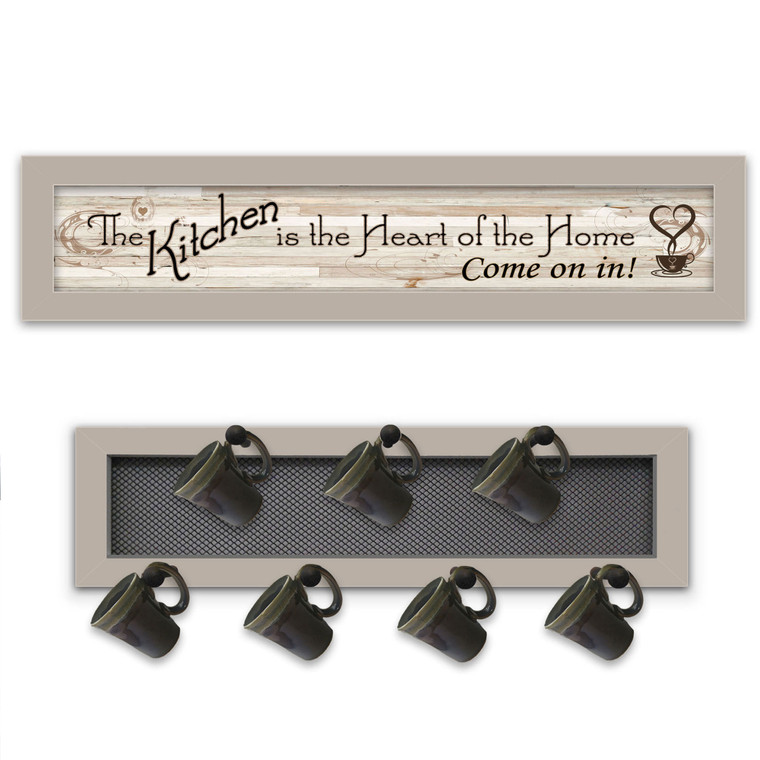 "The Kitchen Vignette" Sierra sand-color frames