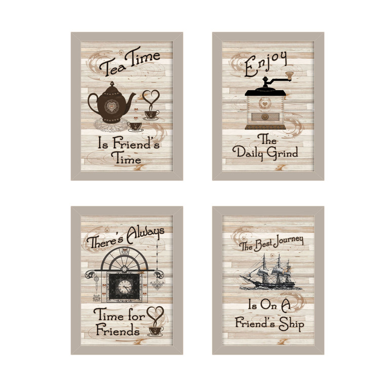 "Friendship Collection" in sand-color frames