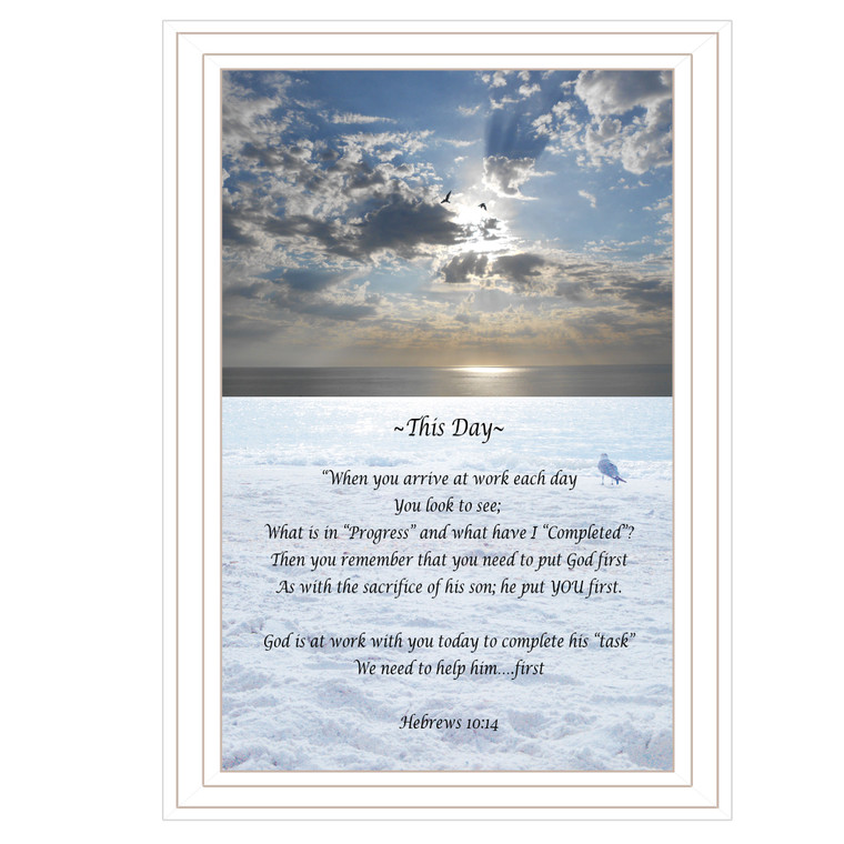 "This Day" in a grooved white frame