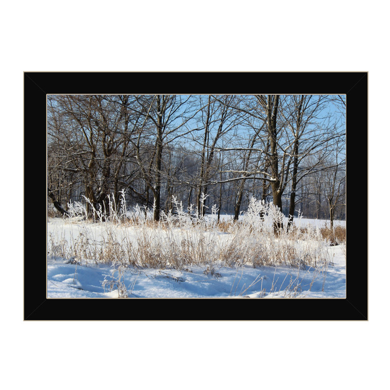 "Nature's Simple Blessings" in a black frame with sanded edges
