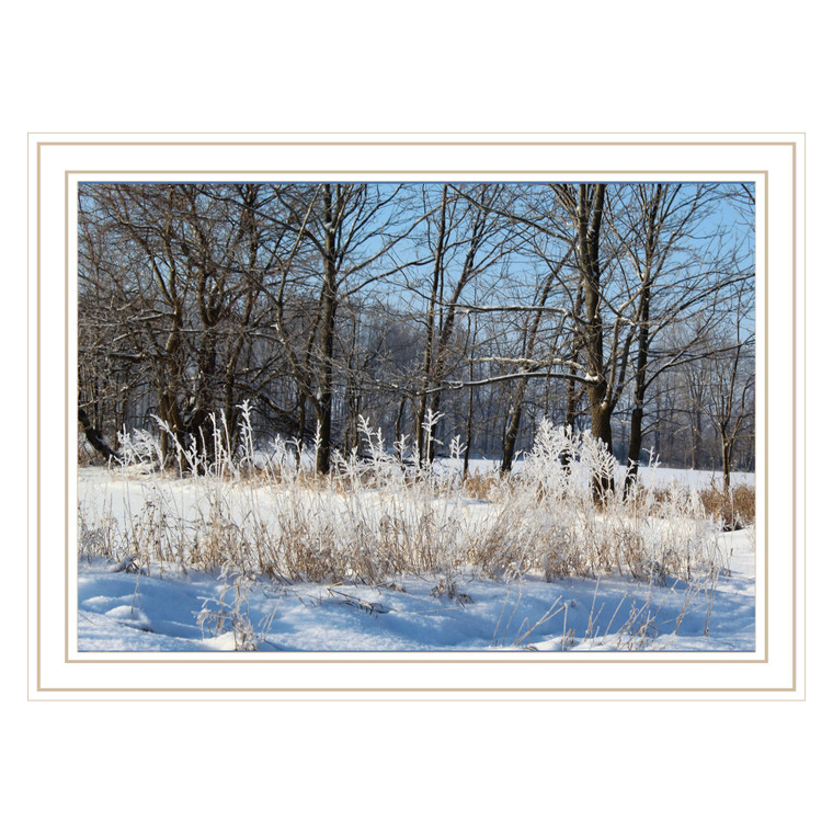 "Nature's Simple Blessings" in a white grooved frame