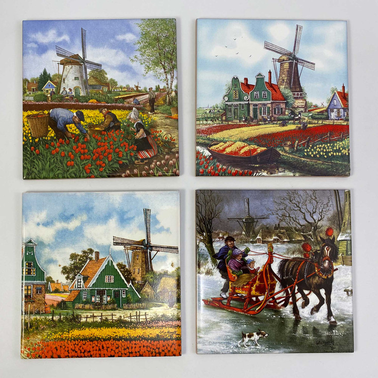 Vintage Holland tiles - Ter Steege bv(4 pcs)
