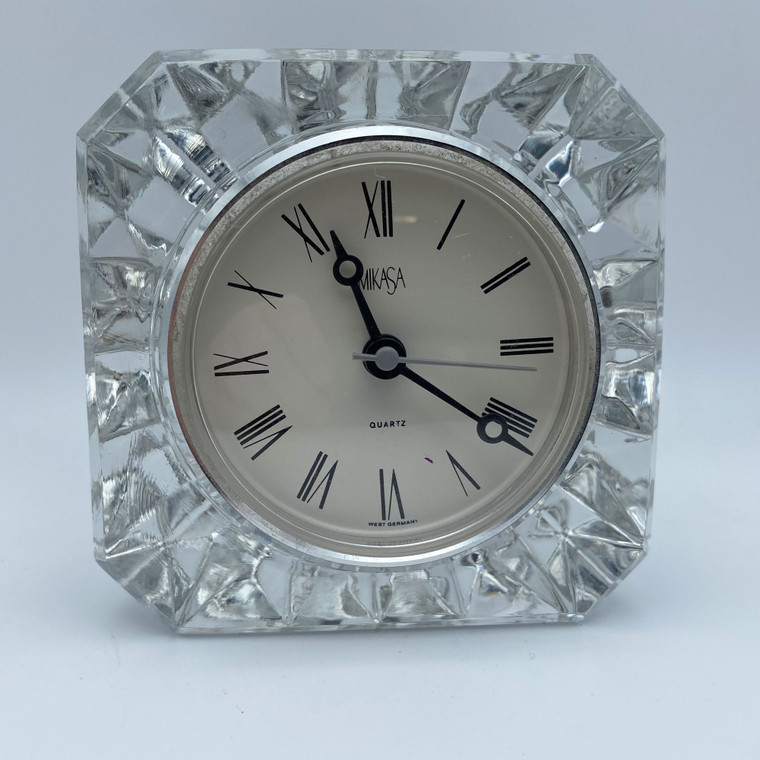 West Germany Crystal Clock ©️ Modern2Historic