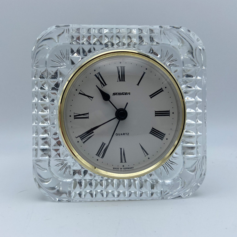 Staiger Quartz Lead crystal Clock from Germany ©️ Modern2Historic
