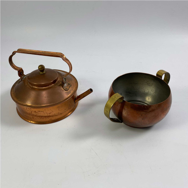 Copper Tea Pot & Bowl Set. Image: © Modern2Historic