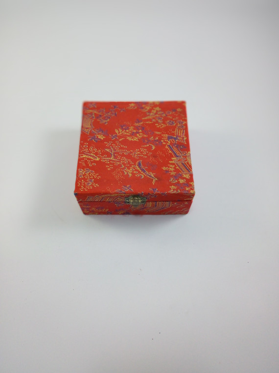 oxed in a Silk Chinese  wrapped box