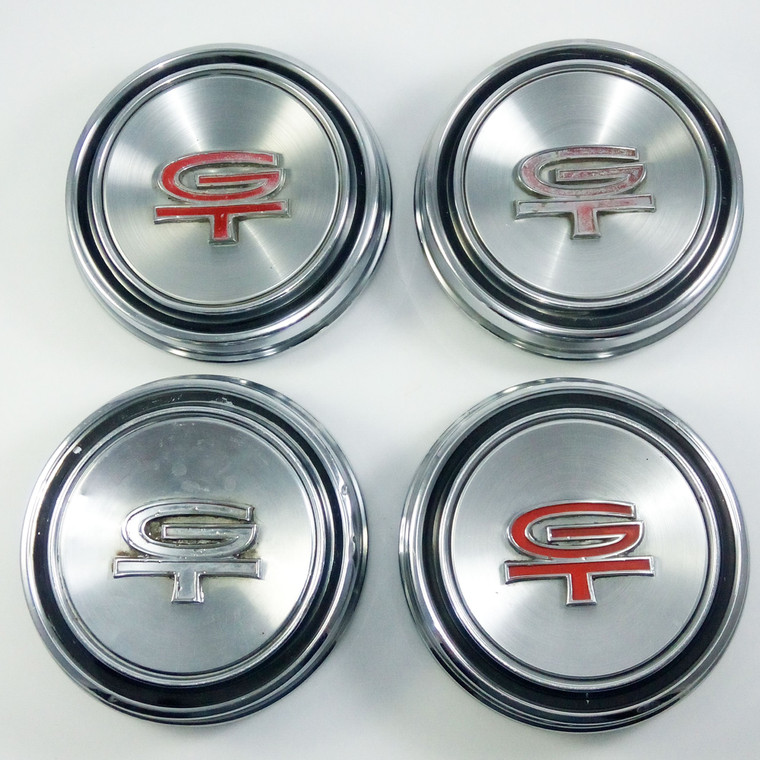 Vintage 67-69 Mustang GT Hubcap Center Caps(4)