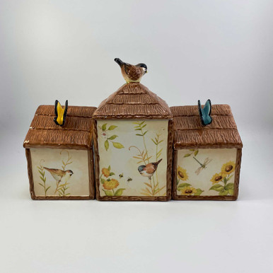Susan Winget for Nesting Garden Canister Set(3) Cookie Jar