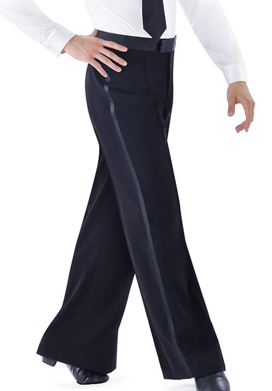 Red Satin Drop Crotch Pants Men - Couture Luxury Satin Pants
