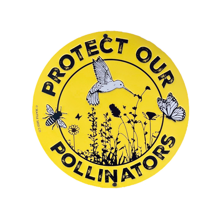 Metal Garden Sign - Protect Our Pollinators