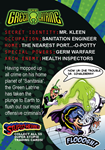 THE GREEN LATRINE back of card