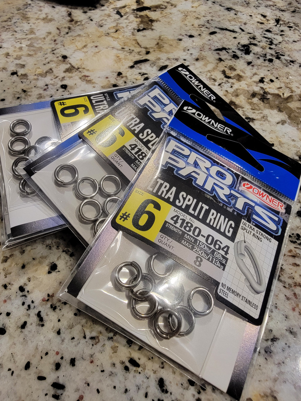 New from OWNER

The ultimate split ring for most demanding saltwater applications rated at nearly double the strength of our Hyper Wire models, Ultra split rings are made from the highest quality stainless steel.

Perfect for use on lures for giant trevally and large tuna. (Pocket packs only)