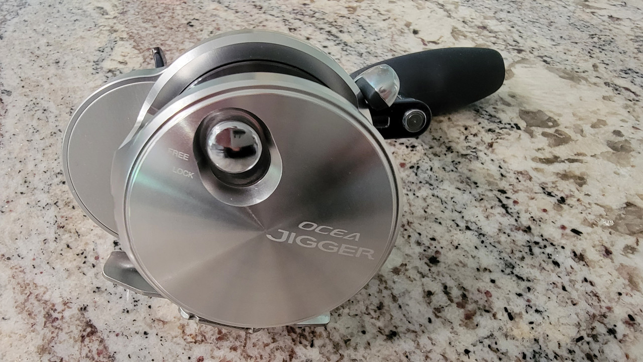 Shimano JDM 2021 Ocea Jigger (Silver with Blued handle and spool)