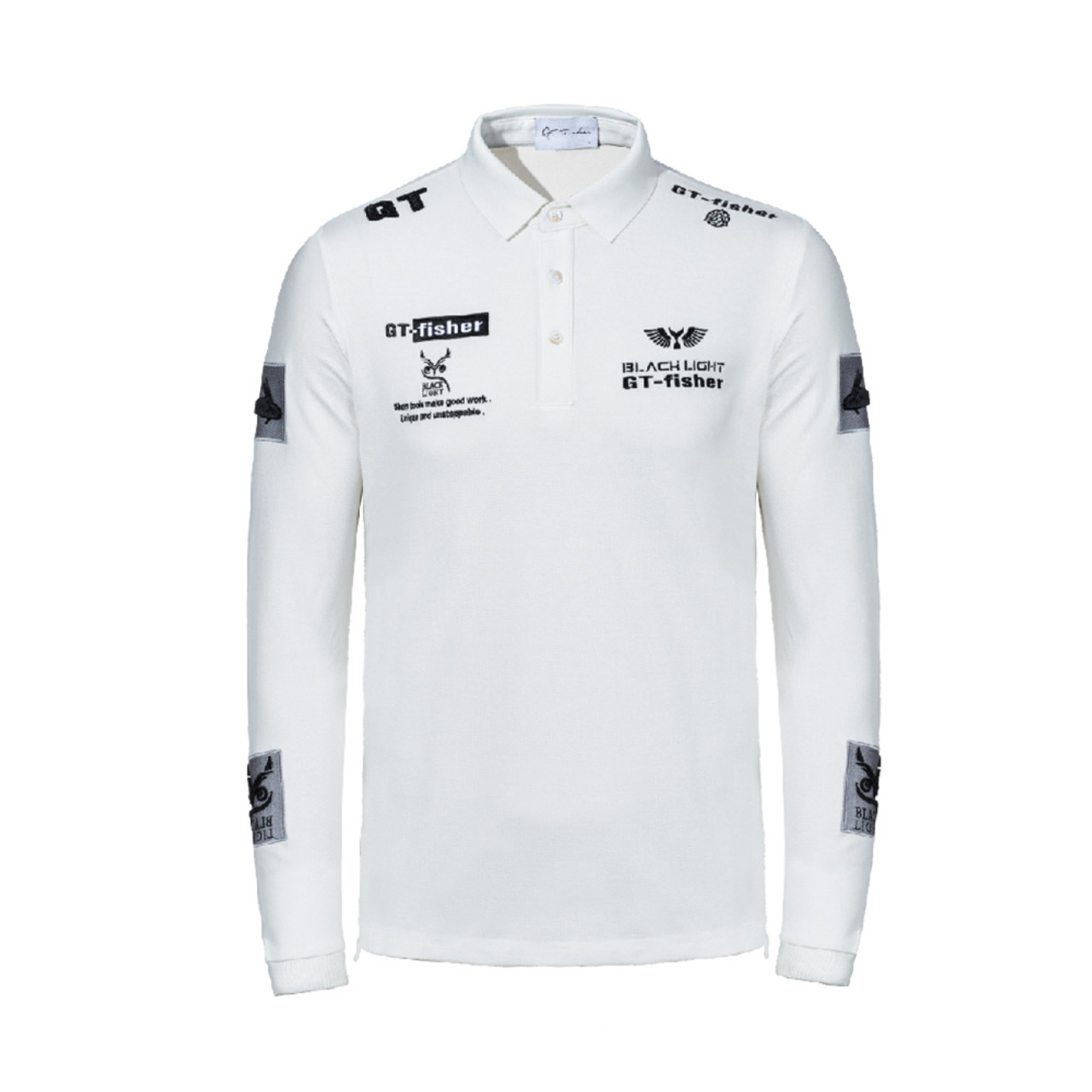 Embroidered Long Sleeve Polo Fishing Clothes