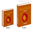 Madrid Typography Abstract Travel Style Faux Book Décor for Home Decorative Book Study Shelf