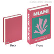 Miami Typography Botanical Travel Style Faux Book Décor for Mother's Day Gift