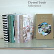 Simplicity Typography Figure Modern Bookshelf Décor Close Book