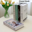 Secret Typography Modern Decorative Book Box Close Book