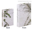 Natural Green Typography Botanical Modern Fake Book Décor Gift for Simulation Book Cabinet Decoration