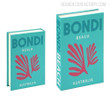 Bondi Beach Typography Botanical Retro Fake Book Décor Gift for Coffee Table Decor