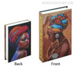 African Queen Typography Fashion Figure Fake Book Décor Gift for Modern Study Room