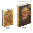 Sunflowers Artist Vincent Van Gogh Reproduction Famous Painting Print Faux Book Décor For Table Accents