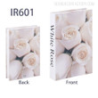 White Rose Typography Modern Floral Fake Book Décor Set for Men Book Decoration