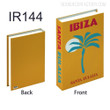 Ibiza Typography Travel Style Retro Fake Book Décor Set for Simulation Book Cabinet Decoration
