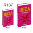 Ibiza Bohemia Typography Botanical Travel Style Retro Fake Decorative Book Set for Living Room