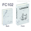 London Typography Modern Cityscape Fake Decorative Book Set for Living Room