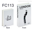 London Typography Modern Cityscape Faux Book Decor Set for Shelf Decor Book