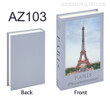 Paris Typography Modern Cityscape Fake Book Décor Set for Book Cabinet Decoration