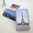 Paris Typography Modern Cityscape 4 Piece Faux Book Set for Bookshelf Decoration